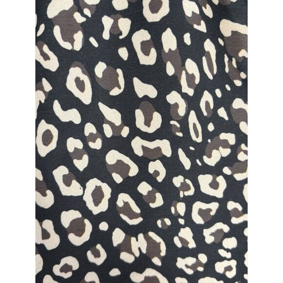 New Collection Women Leopard Black Gold Print Jacket Medium Zippered - Picture 3 of 7